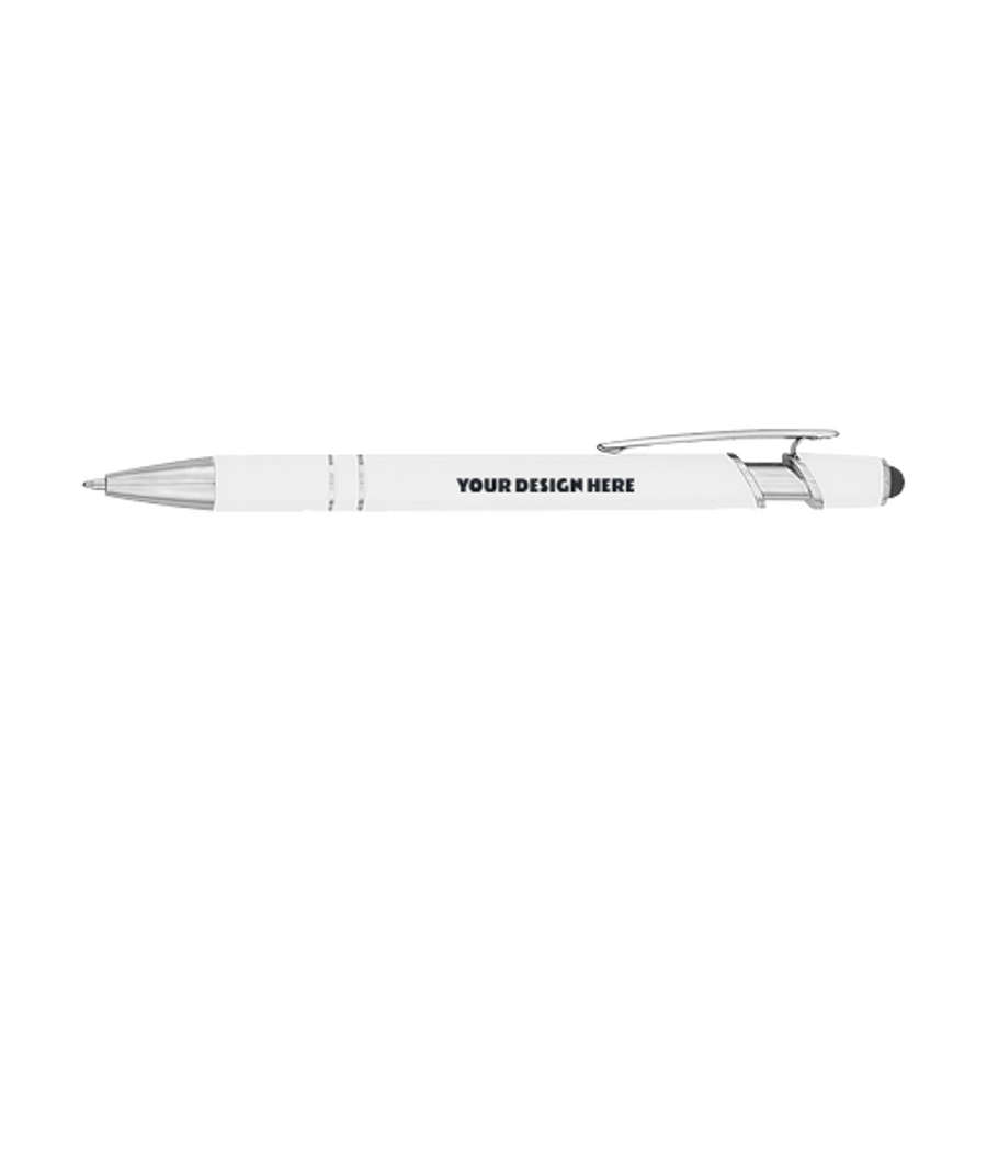 Roslin Incline Stylus Pen (blue ink) in White