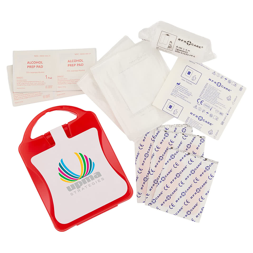 21-Piece First Aid Kit with Recycled Case