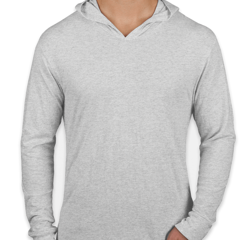 Next Level Tri-Blend Hooded Long Sleeve T-shirt-default
