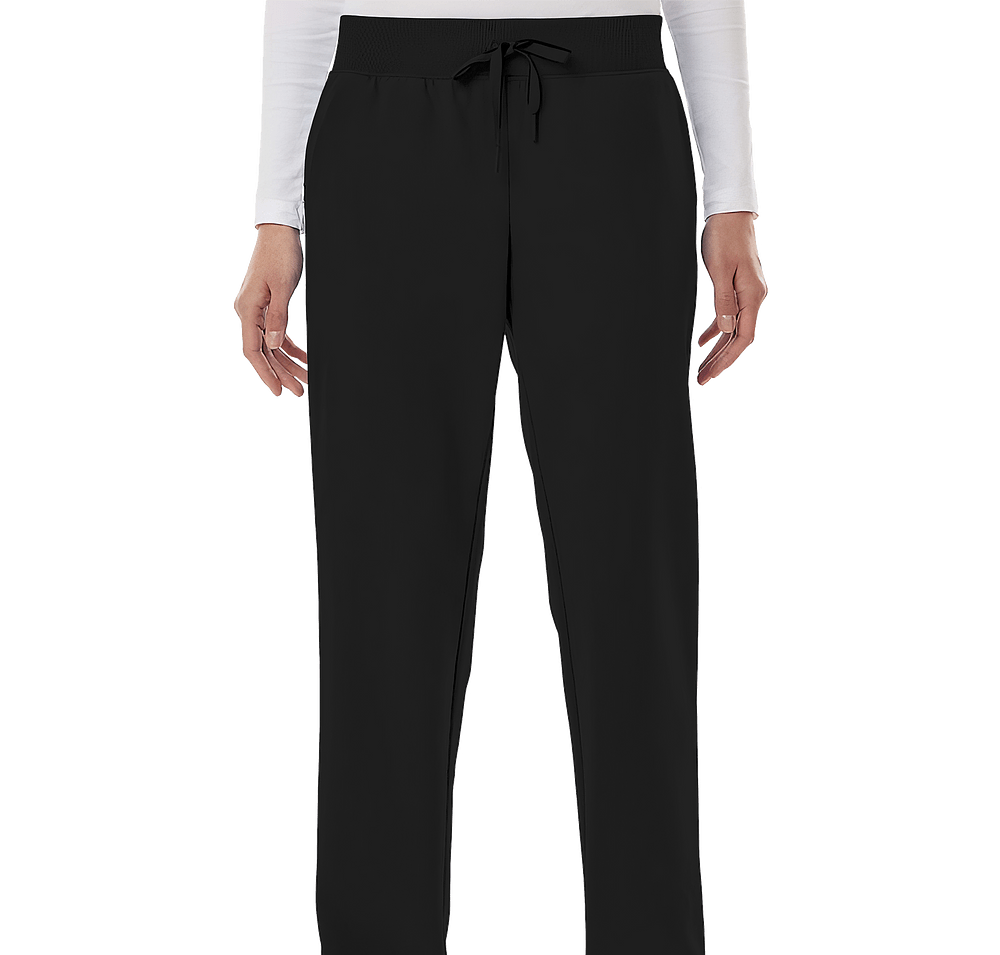 Jaanuu Women's Petite Xenos Essential Knit-Waist Scrub Pant - Embroidered-default