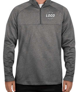Nike Therma-FIT Color Block Half Zip Fleece - Color: Dark Grey Heather/ Dark Grey Heather