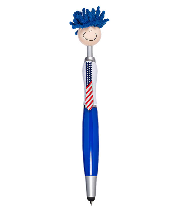 MopToppers Patriotic Ballpoint Stylus Pen (black ink)