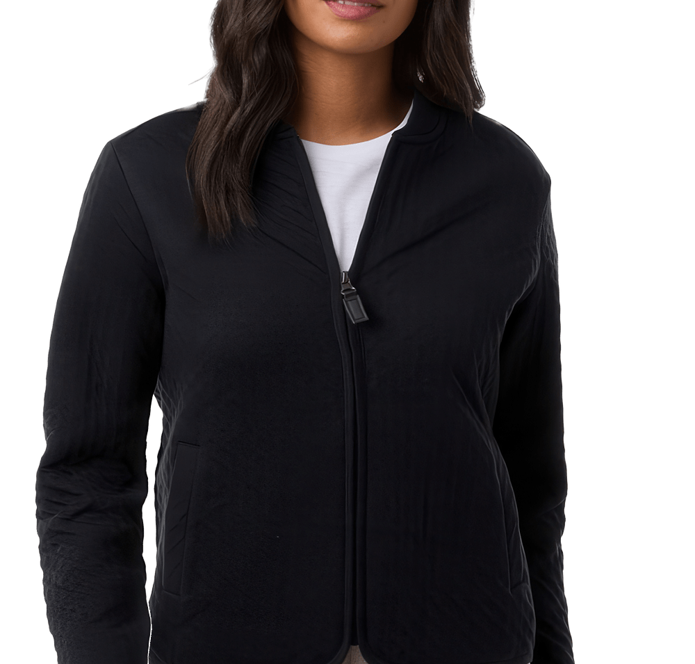 Devon & Jones Women's Berkley Textured Full-Zip Jacket-default