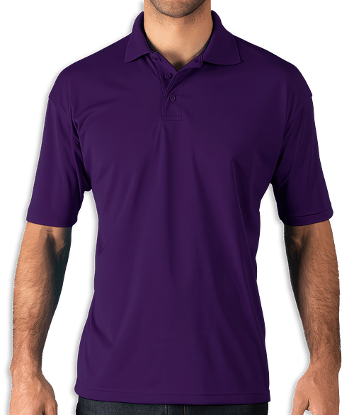 Blue Generation BLU-X-DRI Snag Resistant Performance Polo - Printed in Purple