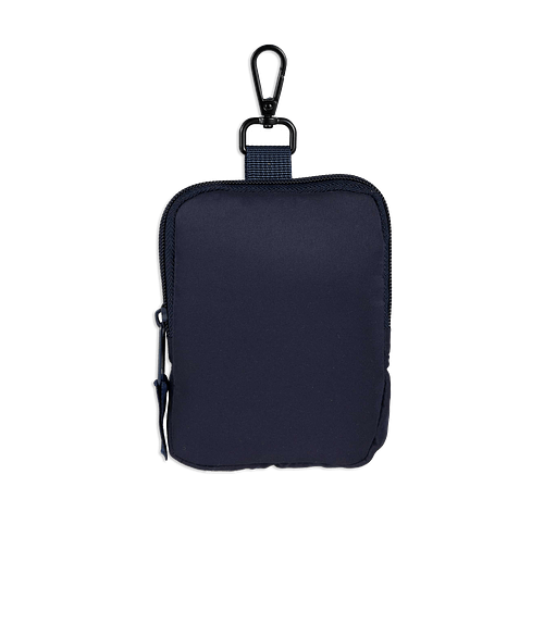 Full Color Recycled Puffer Pouch in Navy