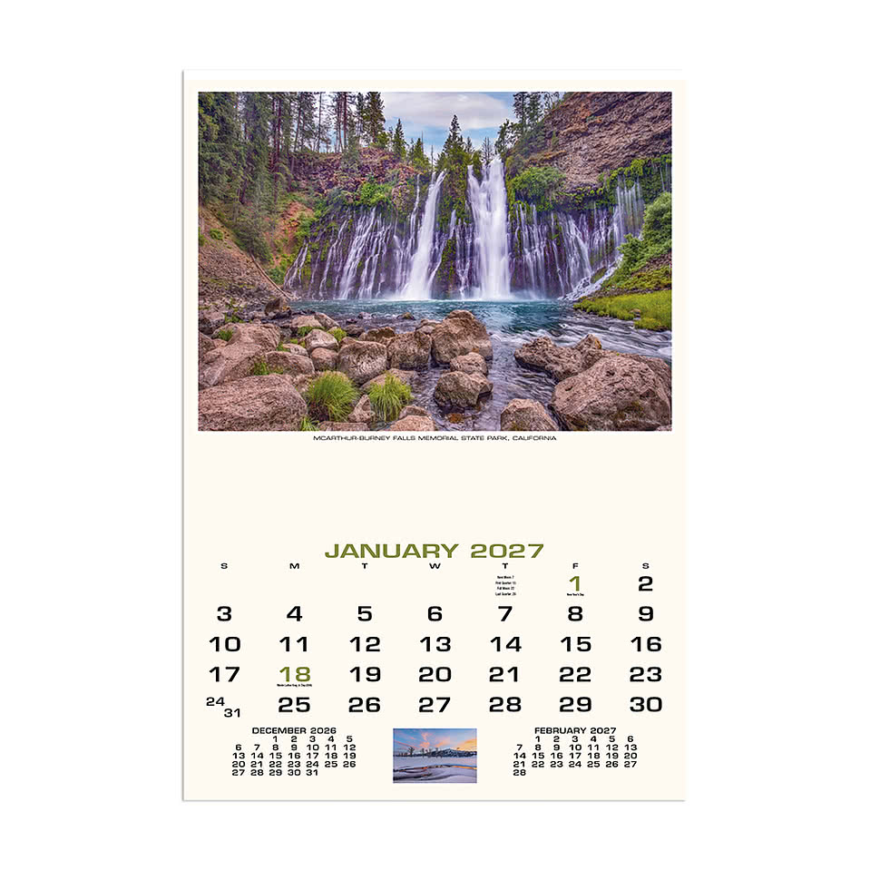 Scenic America Executive Wall Calendar