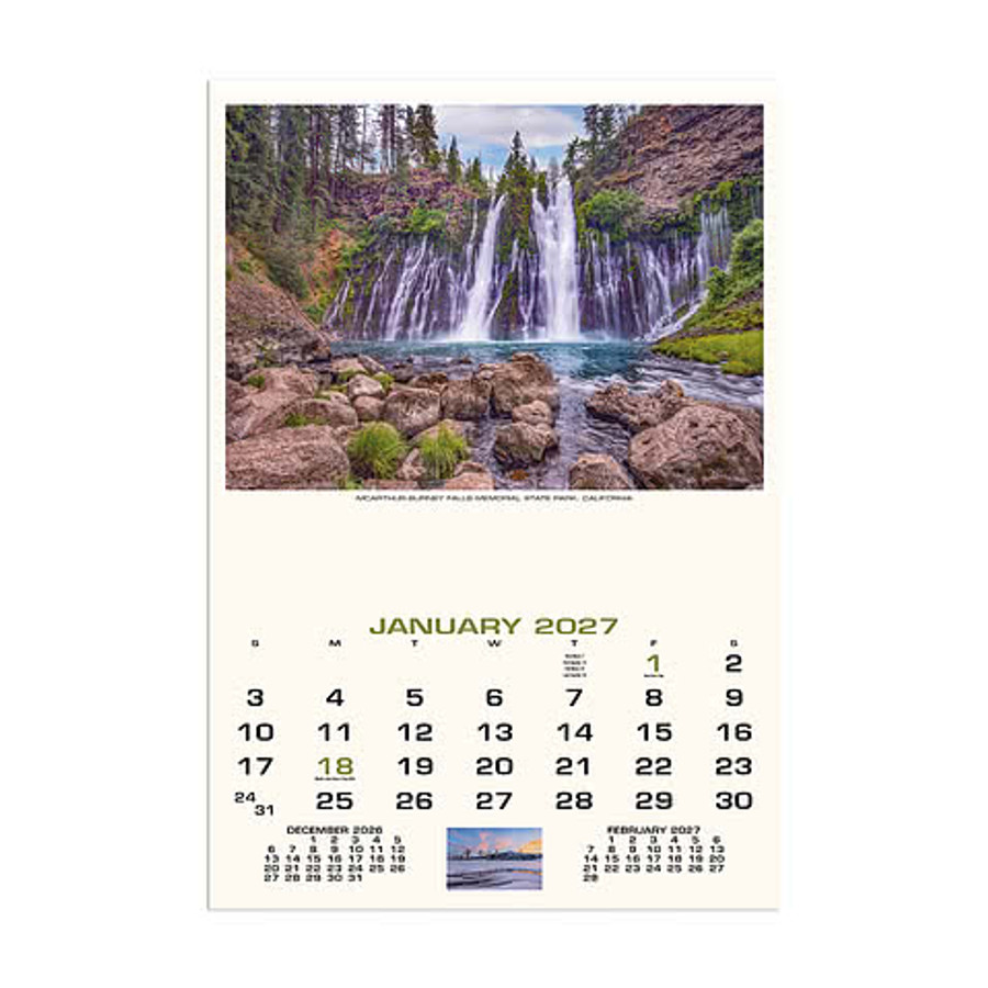Scenic America Executive Wall Calendar in HL Scenic America (12 Sht).2026