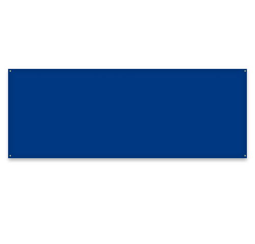 Full Color 8' x 3' Polyester Banner in Royal Blue