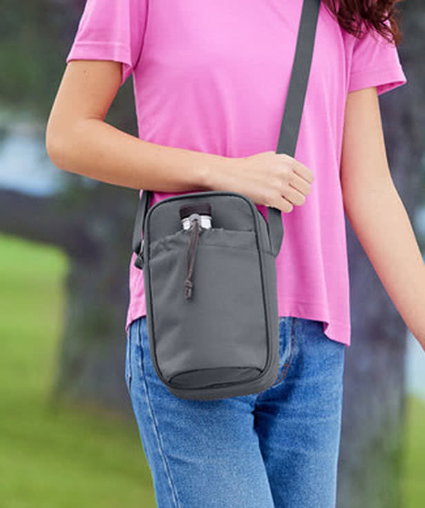 Essex Recycled Crossbody Bottle Bag