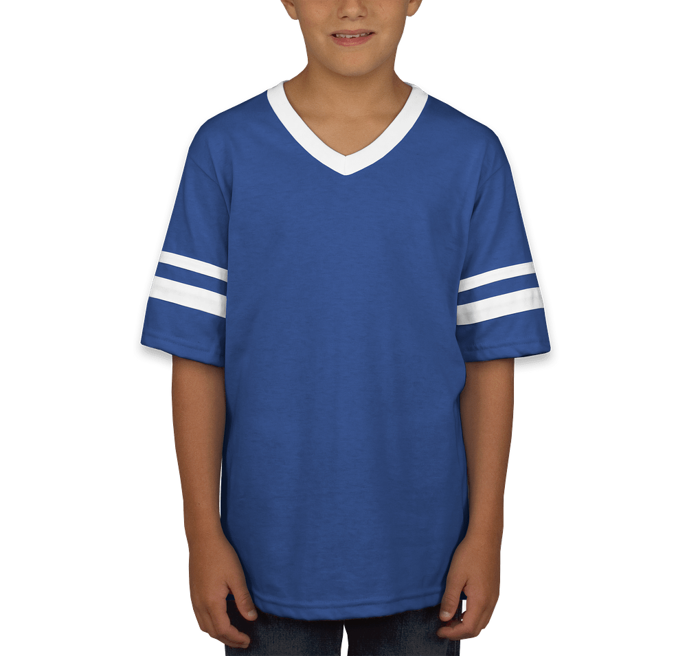 Augusta Youth Double Sleeve Stripe Jersey T-shirt-default