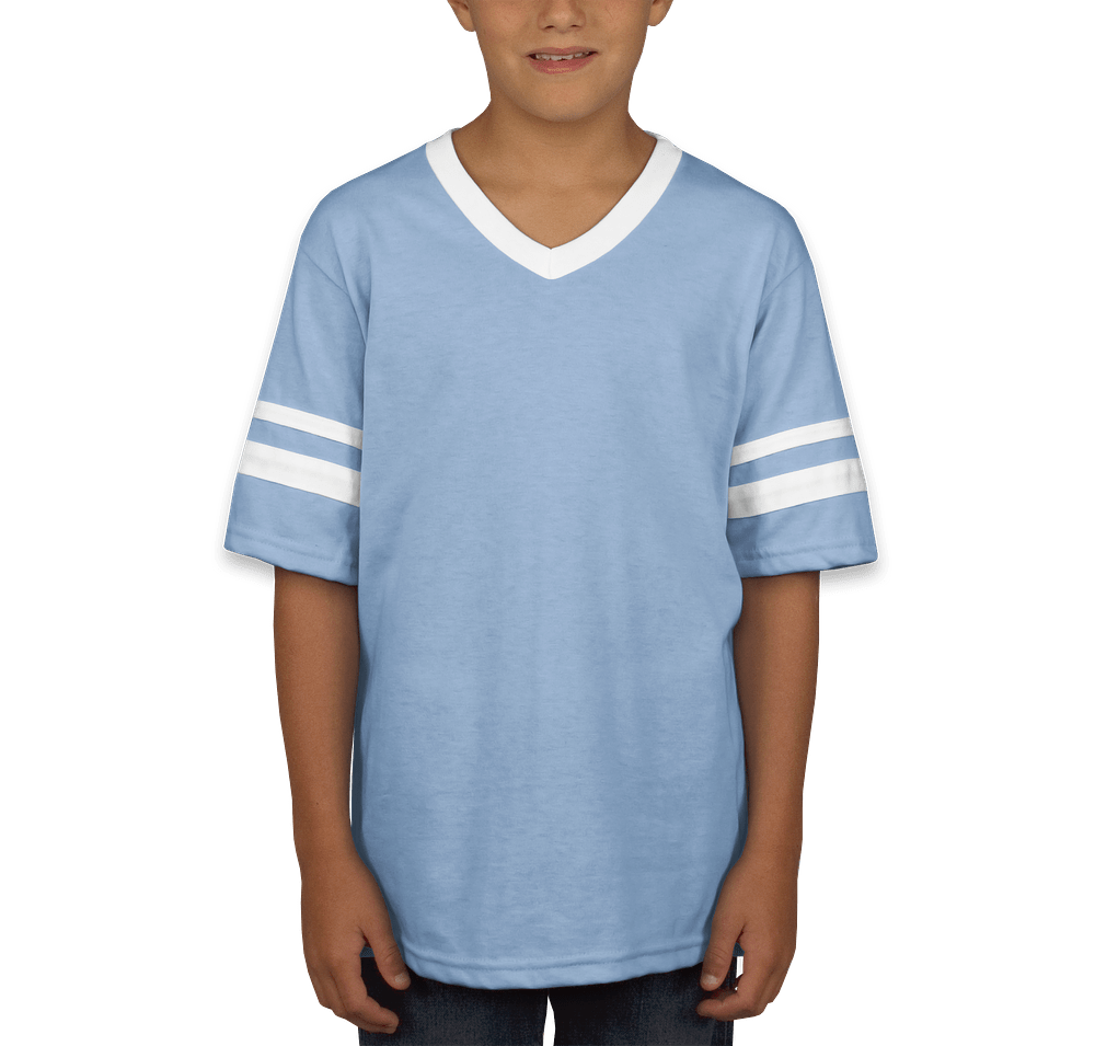 Augusta Youth Double Sleeve Stripe Jersey T-shirt-default