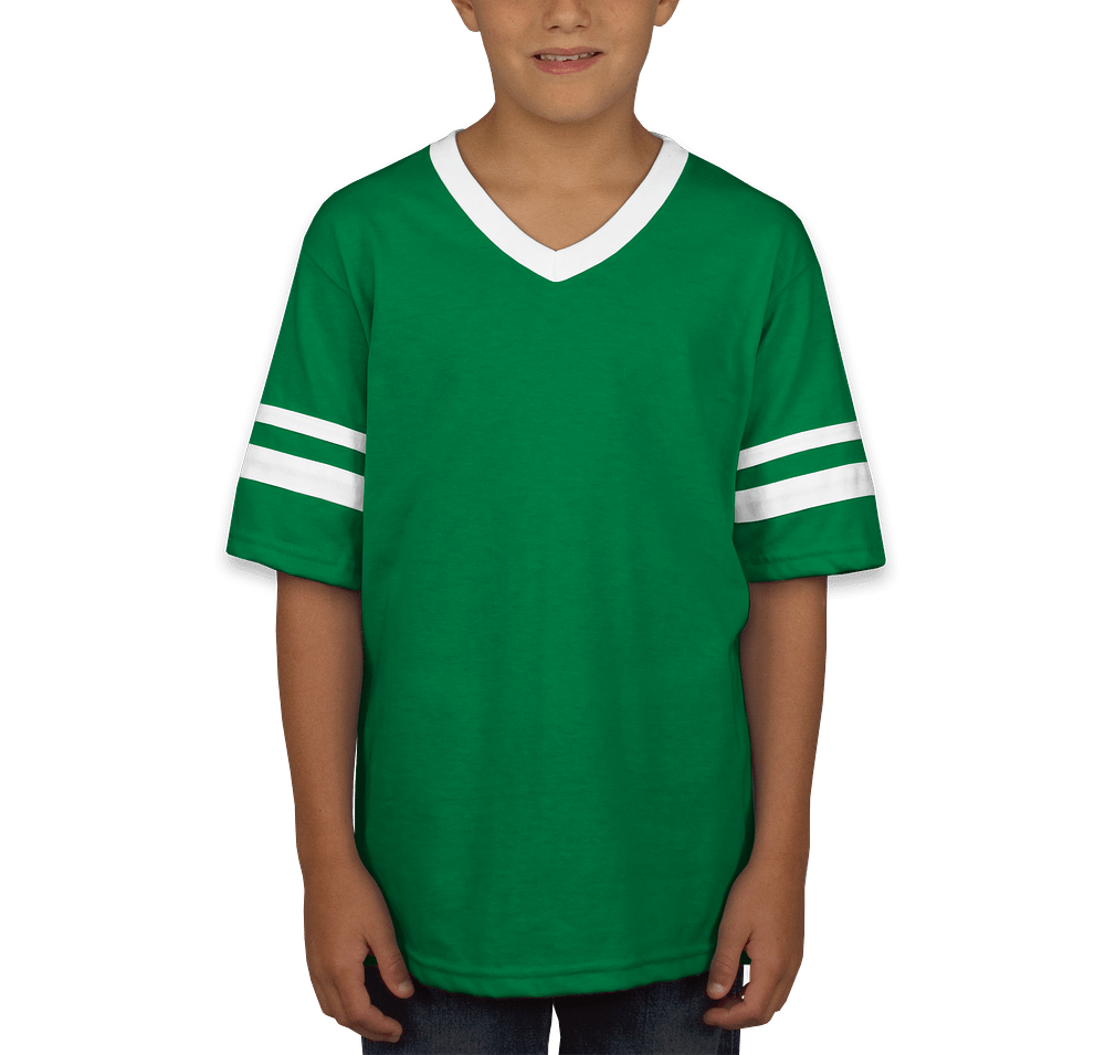 Augusta Youth Double Sleeve Stripe Jersey T-shirt-default