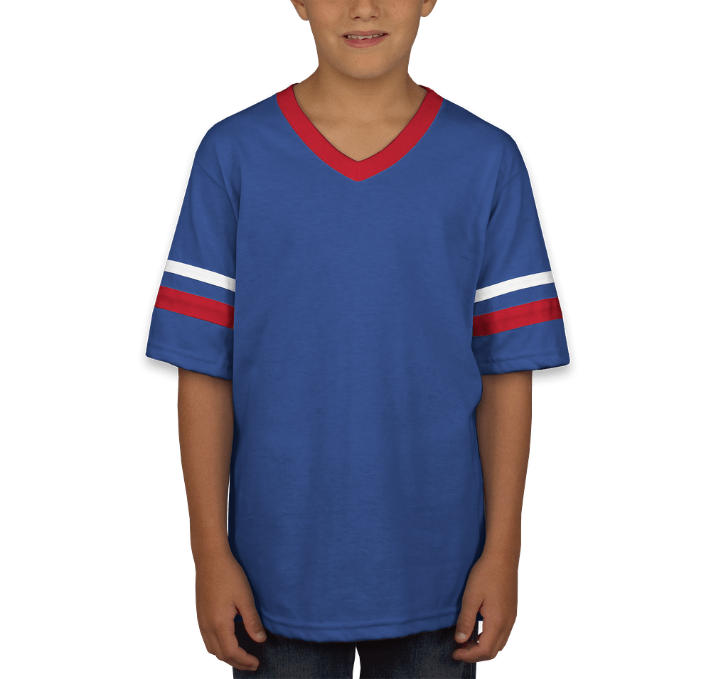 Augusta Youth Double Sleeve Stripe Jersey T-shirt-default