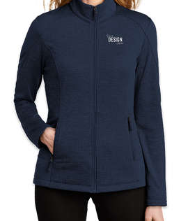 Port Authority Women's Full Zip Grid Tech Fleece Jacket - Color: River Blue Navy
