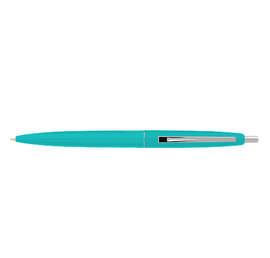 Clic Silver Trim Ballpoint Pen (black ink) - Color: Teal