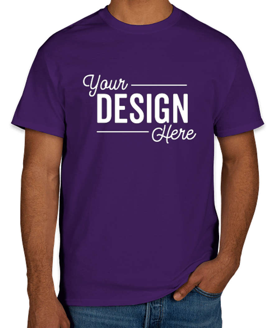 Gildan 100% Cotton T-shirt in Purple