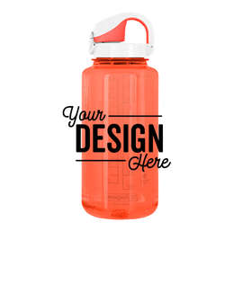 32 oz. Nalgene Tritan On-The-Fly Water Bottle - Color: Coral / Frost / Coral