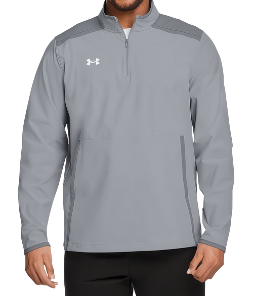 Under Armour Motivate 3.0 Performance Quarter Zip Pullover in Mod Grey/White