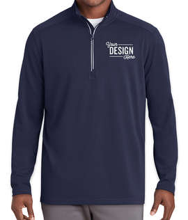 Sport-Tek Sport-Wick Quarter Zip Performance Pullover - Color: True Navy