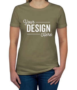 Next Level Women's Slim Fit Jersey T-shirt - Color: Light Olive