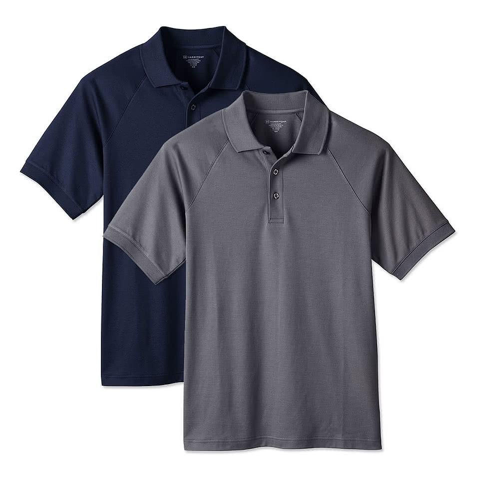 Harriton Charge Snag & Soil Protect Performance Polo - Embroidered