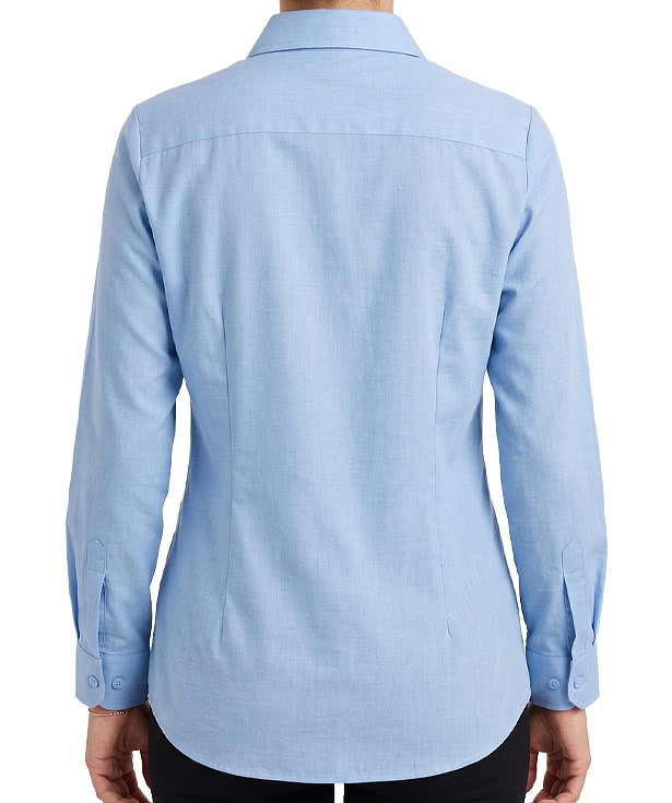 Edwards Women's FlexBatiste Café Recycled Long Sleeve Dress Shirt