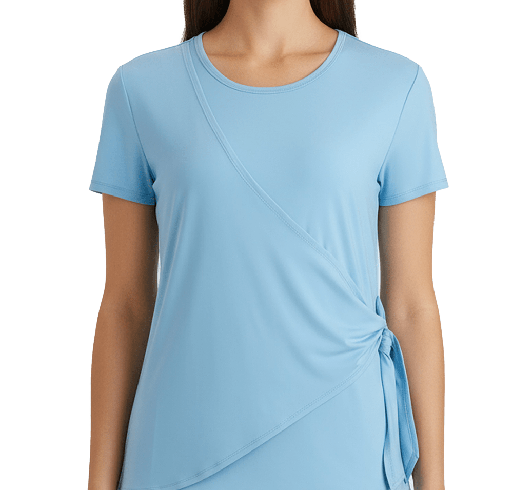 Edwards Women’s Recycled Soft Easy Care Wrap Blouse-default