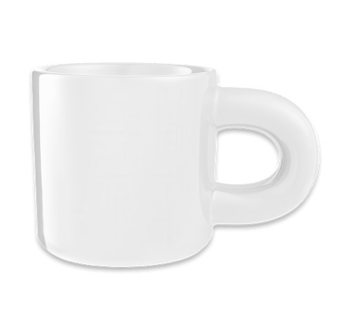 15 oz. Otis Chunky Handle Ceramic Mug in WHITE