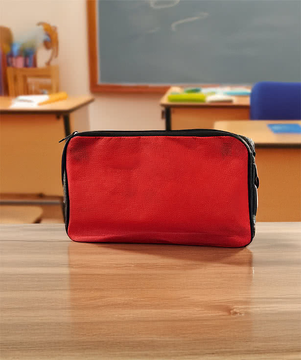 Full Color Non-Woven Zippered Pencil Case