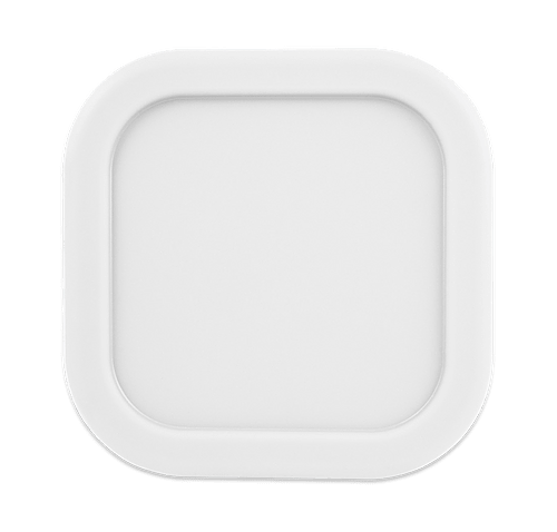 Square Silicone Food Container in WHITE