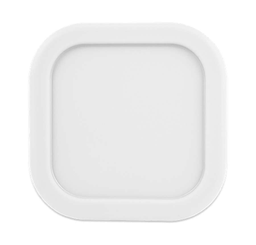 Square Silicone Food Container in WHITE