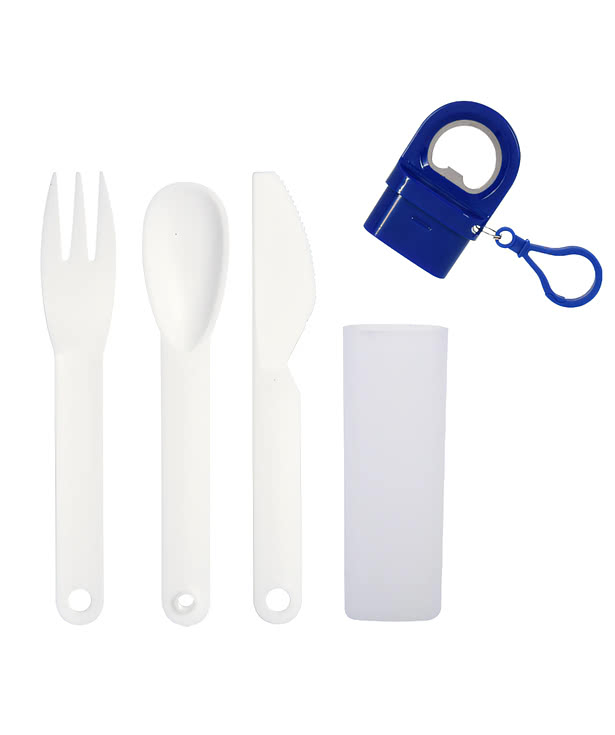 Sip and Snack Reusable Straw and Cutlery Set
