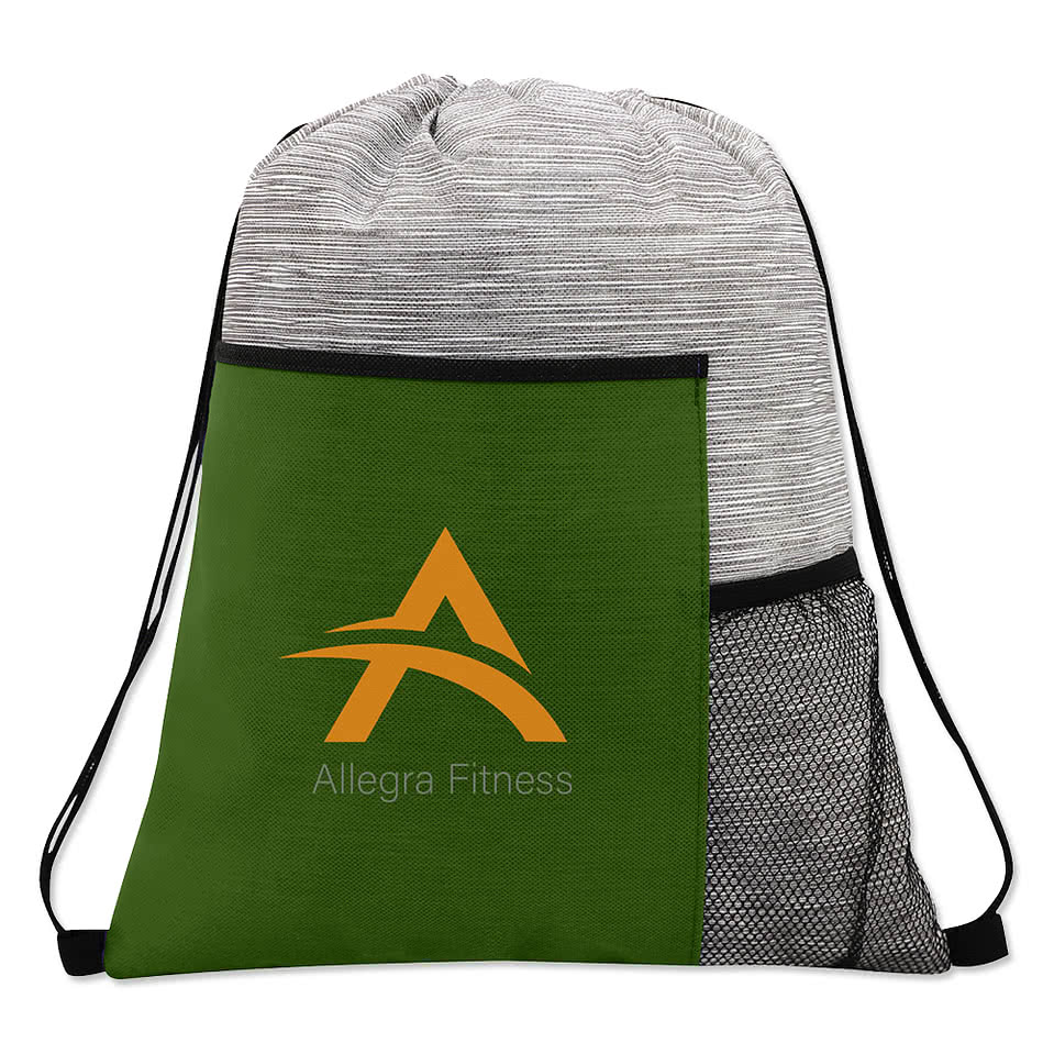 Full Color Fresno Non-Woven Drawstring Bag