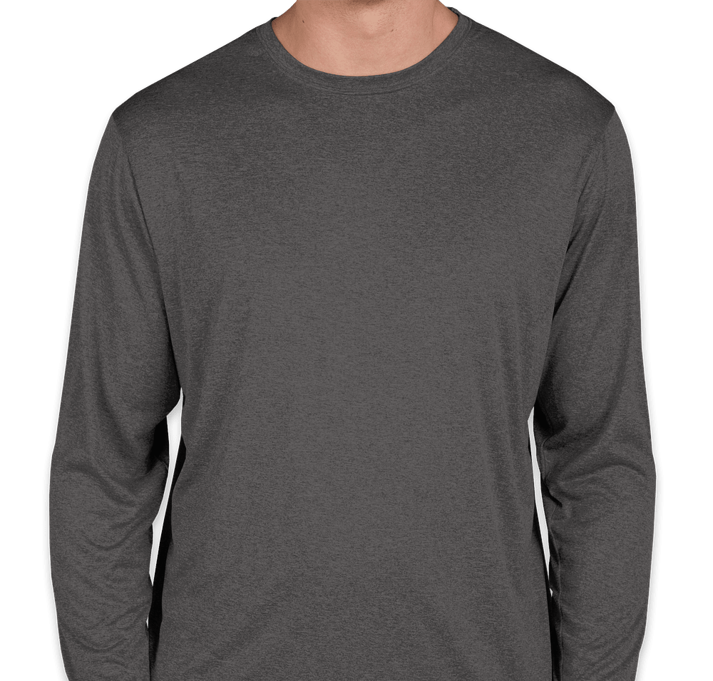Sport-Tek Heather Contender Long Sleeve Performance Shirt-default