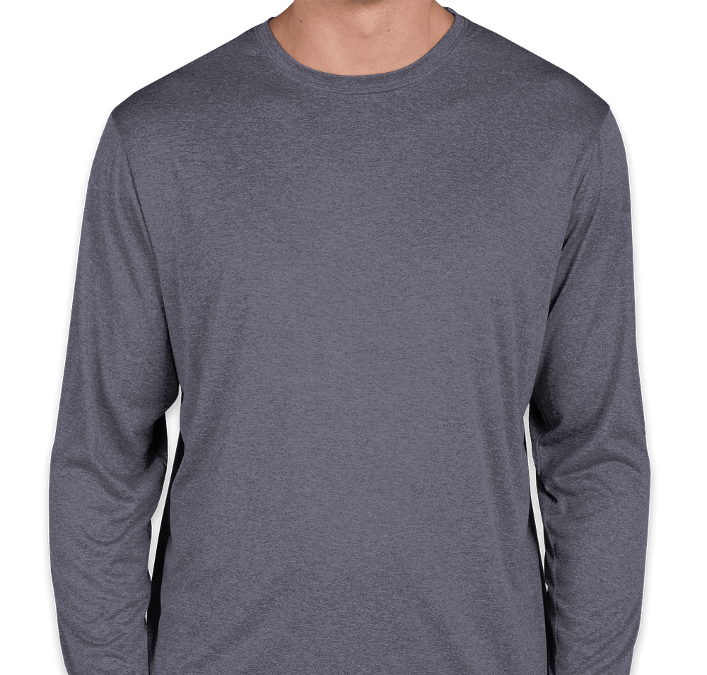 Sport-Tek Heather Contender Long Sleeve Performance Shirt-default