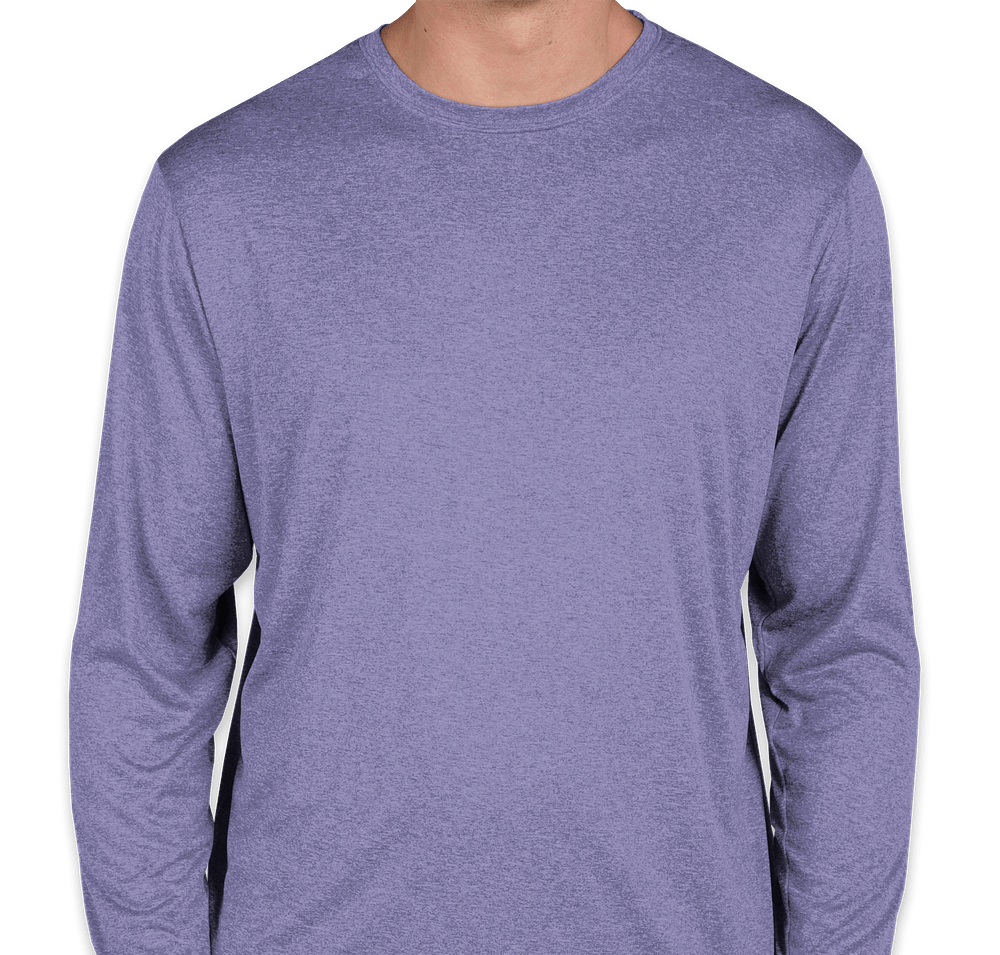 Sport-Tek Heather Contender Long Sleeve Performance Shirt-default