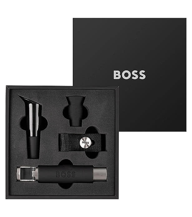 Laser Engraved Hugo Boss Iconic 4 Piece Wine Set