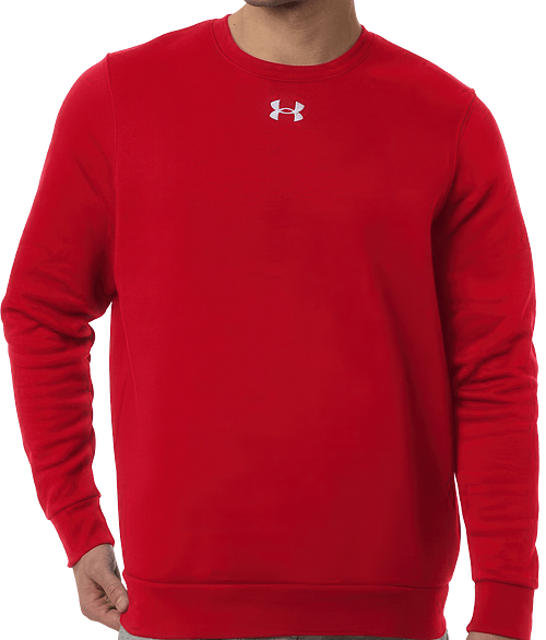 Under Armour Team Icon Fleece Crewneck Sweatshirt in Red /  White