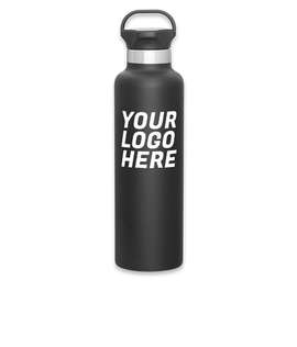 24 oz. h2go Ascent Stainless Steel Insulated Water Bottle - Color: Matte Black