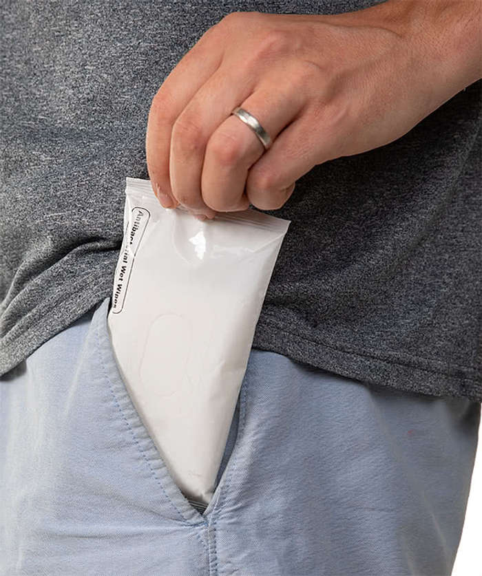 Customized Travel Size Antibacterial Sanitizing Wipes