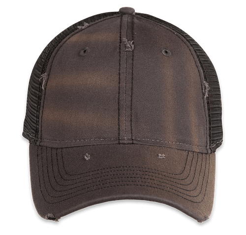 Sportsman Dirty-Washed Trucker Hat in Charcoal / Black