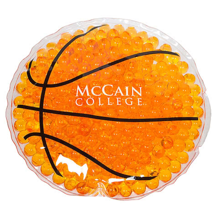 Basketball Aqua Pearls Hot/Cold Pack in Orange