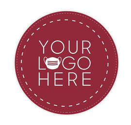 Customized Full Color 12" Circle Floor Decal - Color: Maroon