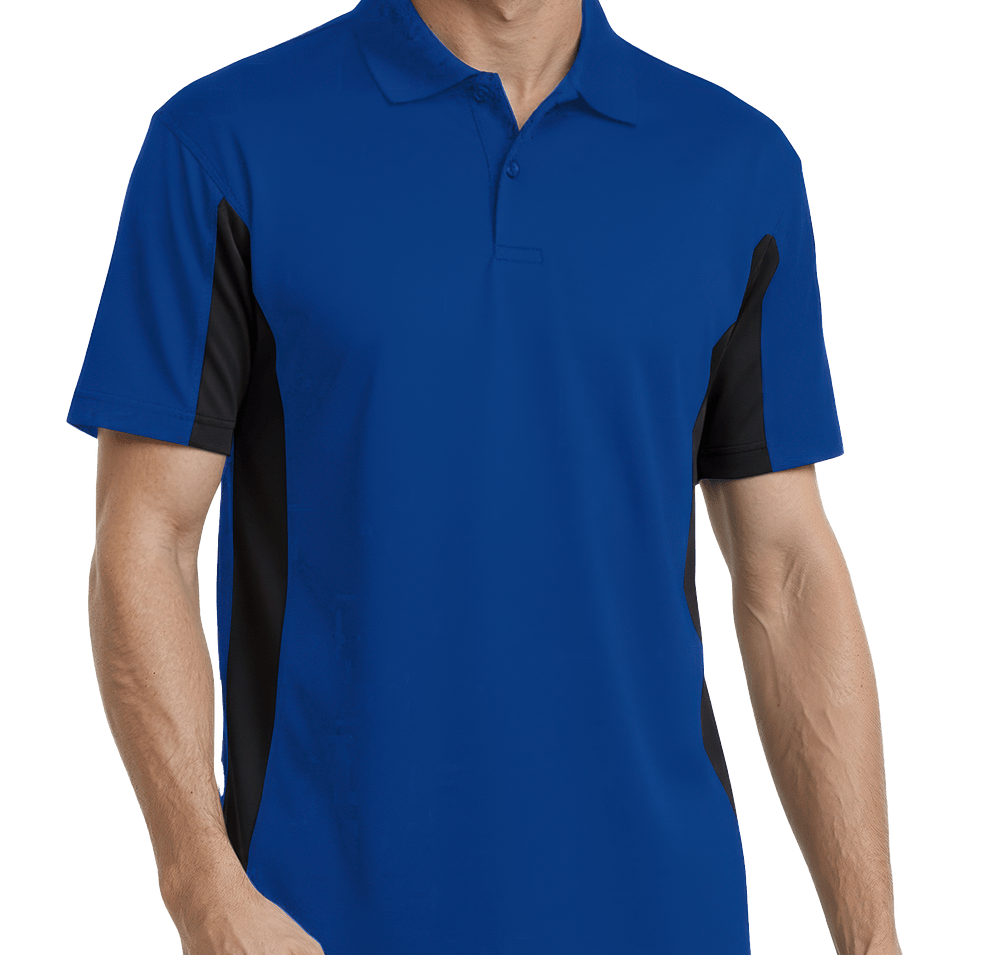 Blue Generation BLU-X-DRI Colorblock Performance Polo - Printed-default