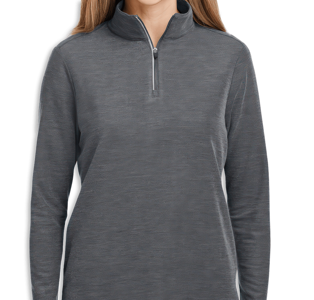 Core 365 Women's Fusion ChromaSoft Pique Quarter Zip Sweatshirt - Embroidered-default