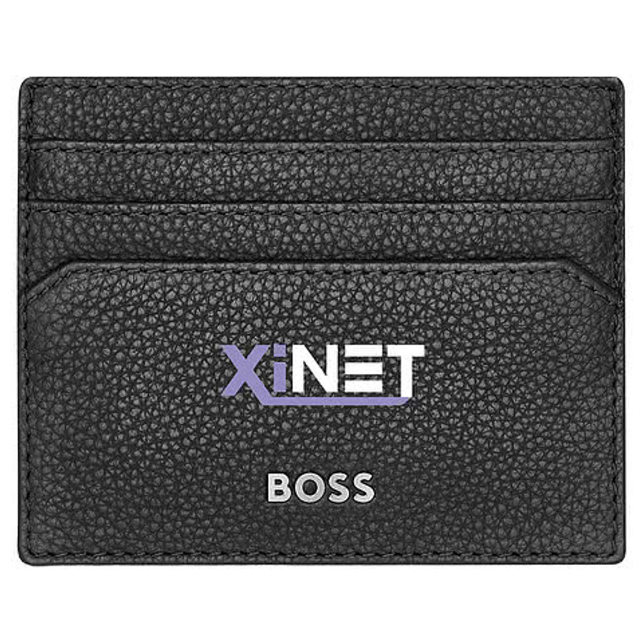 Hugo Boss Classic Grained Card Holder in Navy Blue