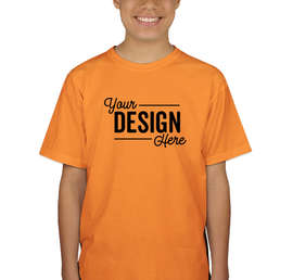 Canada - Gildan Youth 100% Cotton T-shirt - Color: Tennessee Orange