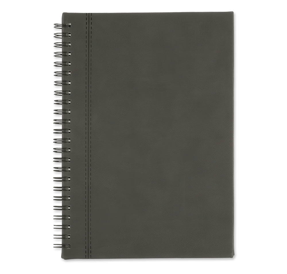 Bergamo Soft Touch Hard Cover Spiral Notebook-default