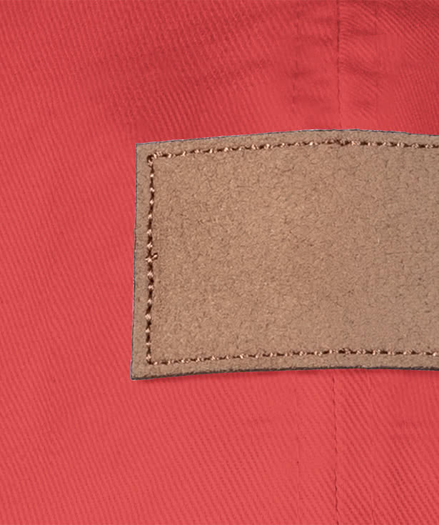 Ahead Largo Washed Twill Baseball Hat - Tan Rectangle Patch - Embroidered