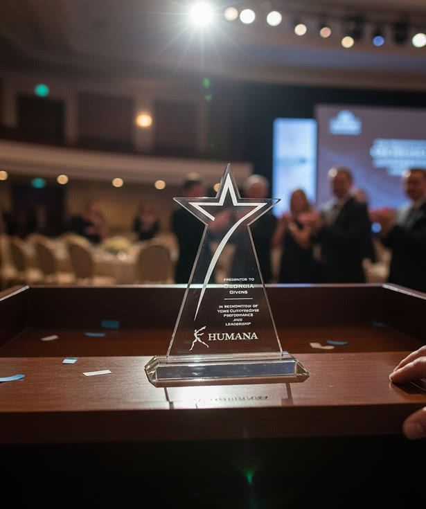 Laser Etched Dunbarton Star Award